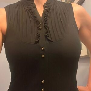 Banana Republic blouse sz M, black